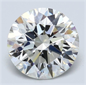 Natural Diamond 2.31 Carats, Round with Excellent Cut, J Color, VVS2 Clarity and Certified by GIA