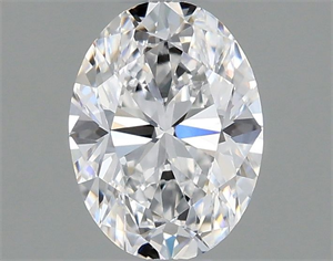 Picture of Natural Diamond 0.42 Carats, Oval with  Cut, D Color, IF Clarity and Certified by GIA