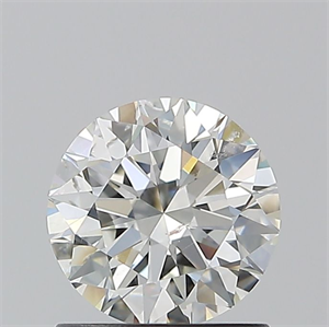 Picture of Natural Diamond 1.01 Carats, Round with Excellent Cut, I Color, SI2 Clarity and Certified by GIA