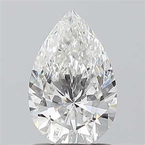 Picture of Natural Diamond 1.01 Carats, Pear with  Cut, E Color, SI2 Clarity and Certified by GIA