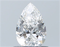 Natural Diamond 0.54 Carats, Pear with  Cut, E Color, IF Clarity and Certified by GIA