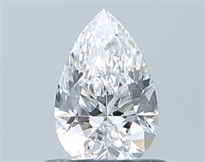 Picture of Natural Diamond 0.54 Carats, Pear with  Cut, E Color, IF Clarity and Certified by GIA