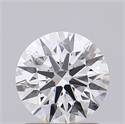 Lab Grown Diamond 1.26 Carats, Round with Ideal Cut, D Color, VVS1 Clarity and Certified by IGI