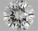 Natural Diamond 5.01 Carats, Round with Excellent Cut, J Color, SI1 Clarity and Certified by GIA