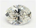Natural Diamond 1.58 Carats, Oval with  Cut, I Color, I1 Clarity and Certified by GIA