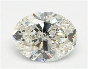 Picture of Natural Diamond 1.58 Carats, Oval with  Cut, I Color, I1 Clarity and Certified by GIA