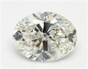 Natural Diamond 1.58 Carats, Oval with  Cut, I Color, I1 Clarity and Certified by GIA