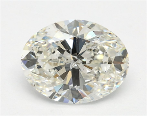 Picture of Natural Diamond 1.58 Carats, Oval with  Cut, I Color, I1 Clarity and Certified by GIA