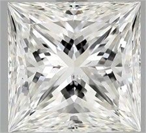 Picture of Natural Diamond 3.52 Carats, Princess with  Cut, J Color, SI1 Clarity and Certified by GIA