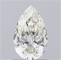 Natural Diamond 0.71 Carats, Pear with  Cut, L Color, VVS2 Clarity and Certified by GIA