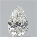 Natural Diamond 0.50 Carats, Pear with  Cut, H Color, VS1 Clarity and Certified by GIA