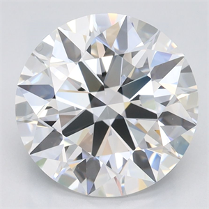 Picture of Lab Grown Diamond 3.01 Carats, Round with Ideal Cut, D Color, IF Clarity and Certified by IGI