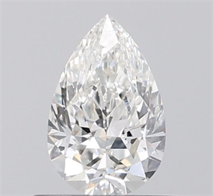 Picture of Natural Diamond 0.62 Carats, Pear with  Cut, G Color, VVS2 Clarity and Certified by IGI