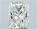 Natural Diamond 1.53 Carats, Radiant with  Cut, J Color, SI1 Clarity and Certified by GIA