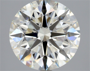 Foto Diamante Natural 4.03 quilates, Redondo , Color J, claridad IF y certificado HRD de