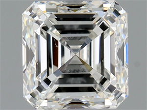 Foto Diamante Natural 1.01 quilates, Asscher , Color F, claridad VS2 y certificado GIA de