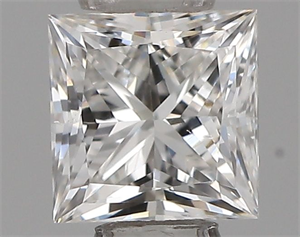 Picture of Natural Diamond 0.31 Carats, Princess with  Cut, F Color, SI1 Clarity and Certified by IGI
