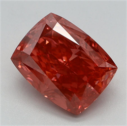 Picture of Lab Grown Diamond 2.11 Carats, CUSHION MODIFIED with  Cut, Fancy Vivid Pink Color, VS1 Clarity and Certified by IGI