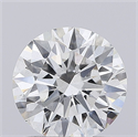 Lab Grown Diamond 1.52 Carats, Round with Ideal Cut, G Color, SI1 Clarity and Certified by IGI