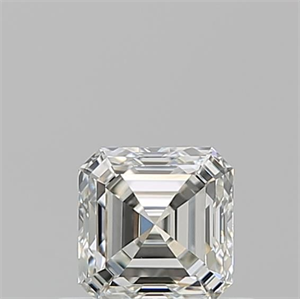Picture of Natural Diamond 0.52 Carats, Asscher with  Cut, I Color, VVS2 Clarity and Certified by GIA