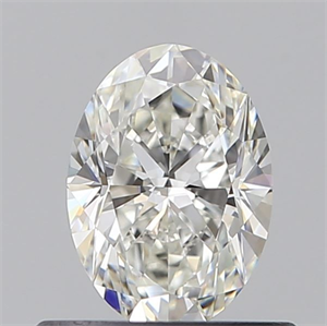 Picture of Natural Diamond 0.56 Carats, Oval with  Cut, H Color, VVS1 Clarity and Certified by GIA