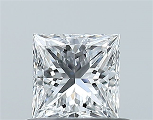 Picture of Natural Diamond 0.50 Carats, Princess with  Cut, D Color, VS1 Clarity and Certified by GIA