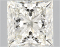 Natural Diamond 3.01 Carats, Princess with  Cut, J Color, VS1 Clarity and Certified by IGI