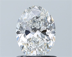 Picture of Natural Diamond 0.90 Carats, Oval with  Cut, F Color, SI2 Clarity and Certified by GIA