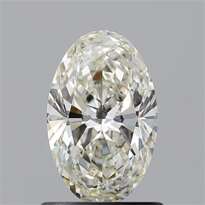 Picture of Natural Diamond 0.91 Carats, Oval with  Cut, J Color, SI1 Clarity and Certified by GIA