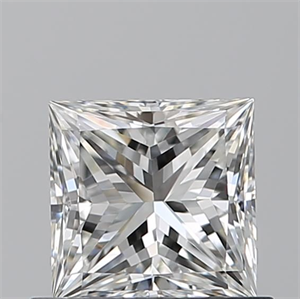 Picture of Natural Diamond 0.71 Carats, Princess with  Cut, G Color, VVS1 Clarity and Certified by GIA