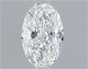Natural Diamond 0.60 Carats, Oval with  Cut, E Color, VVS1 Clarity and Certified by GIA