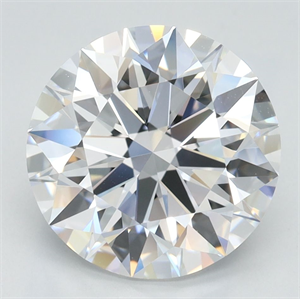 Picture of Lab Grown Diamond 3.33 Carats, Round with Ideal Cut, D Color, IF Clarity and Certified by IGI