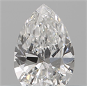 Diamante Natural 0.14 quilates, De pera , Color H, claridad VS2 y certificado IGI