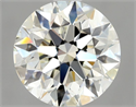Natural Diamond 1.00 Carats, Round with Excellent Cut, K Color, SI1 Clarity and Certified by GIA