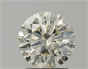 Natural Diamond 1.50 Carats, Round with Excellent Cut, L Color, SI2 Clarity and Certified by IGI
