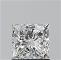 Natural Diamond 0.90 Carats, Princess with  Cut, G Color, VS2 Clarity and Certified by GIA