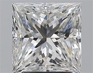 Picture of Natural Diamond 2.51 Carats, Princess with  Cut, F Color, VS2 Clarity and Certified by GIA