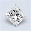 Diamante Natural 1.02 quilates, Princesa , Color G, claridad SI1 y certificado GIA