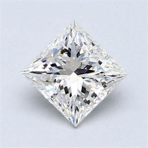 Foto Diamante Natural 1.02 quilates, Princesa , Color G, claridad SI1 y certificado GIA de