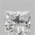 Natural Diamond 0.19 Carats, Princess with  Cut, D Color, VVS2 Clarity and Certified by IGI