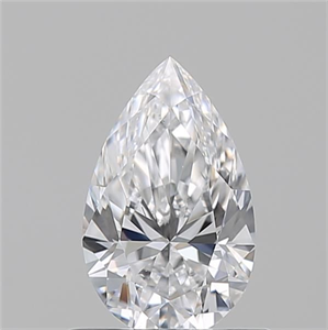 Picture of Natural Diamond 0.71 Carats, Pear with  Cut, D Color, VS2 Clarity and Certified by GIA
