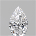 Natural Diamond 0.71 Carats, Pear with  Cut, D Color, VS2 Clarity and Certified by GIA