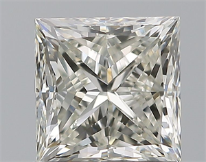 Picture of Natural Diamond 1.00 Carats, Princess with  Cut, J Color, VS1 Clarity and Certified by GIA