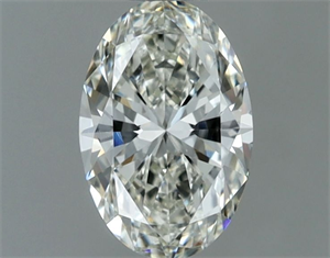 Picture of Natural Diamond 0.61 Carats, Oval with  Cut, I Color, VVS2 Clarity and Certified by IGI