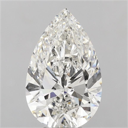 Picture of Lab Grown Diamond 6.96 Carats, Pear with  Cut, Fancy Vivid Green Color, VS1 Clarity and Certified by IGI