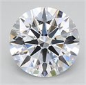 Lab Grown Diamond 3.04 Carats, Round with Excellent Cut, D Color, VVS2 Clarity and Certified by GIA