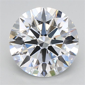 Picture of Lab Grown Diamond 3.04 Carats, Round with Excellent Cut, D Color, VVS2 Clarity and Certified by GIA