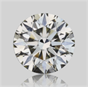 Natural Diamond 0.70 Carats, Round with Excellent Cut, H Color, IF Clarity and Certified by IGI
