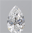 Diamante Natural 0.70 quilates, De pera , Color E, claridad VVS1 y certificado GIA