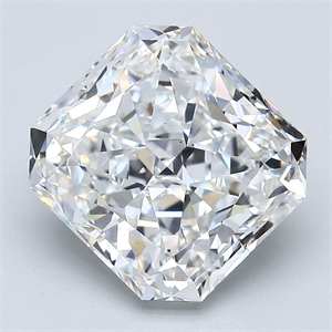Picture of Natural Diamond 5.46 Carats, Radiant with  Cut, F Color, VS2 Clarity and Certified by GIA